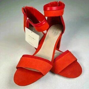 Red Nubuck Priscilla Sandal, 9.5 NEW